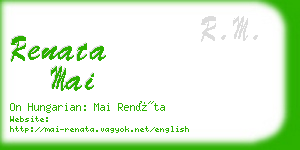 renata mai business card